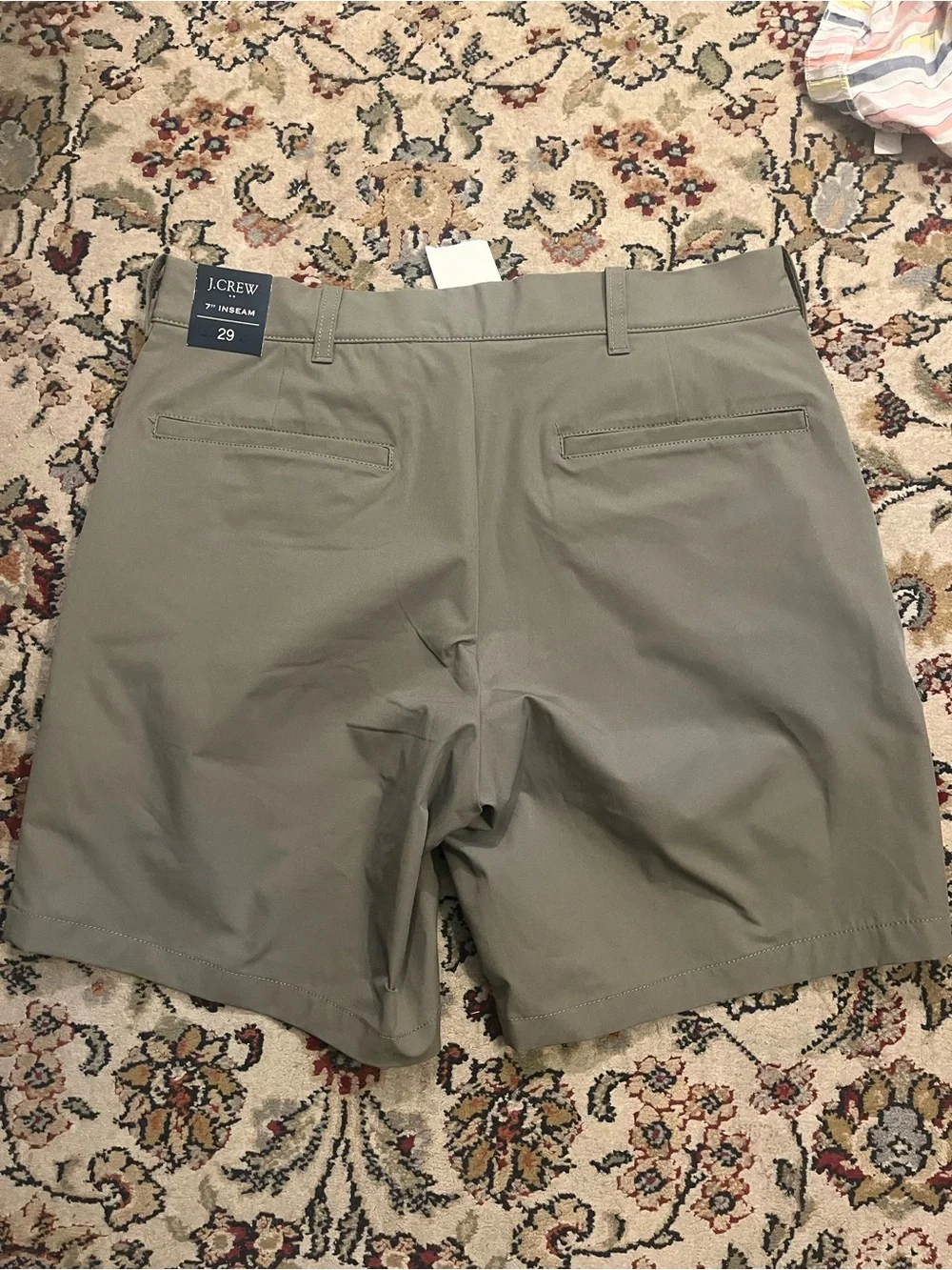 J. Crew Men's Flat Front Shorts - Olive Green